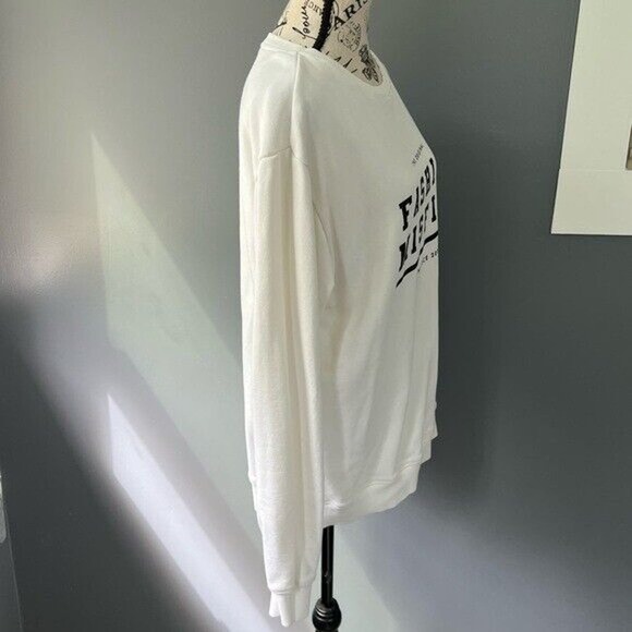 NWOT One Piece black and white Fashion misfits Crewneck long sleeve sweatshirt - Picture 7 of 12